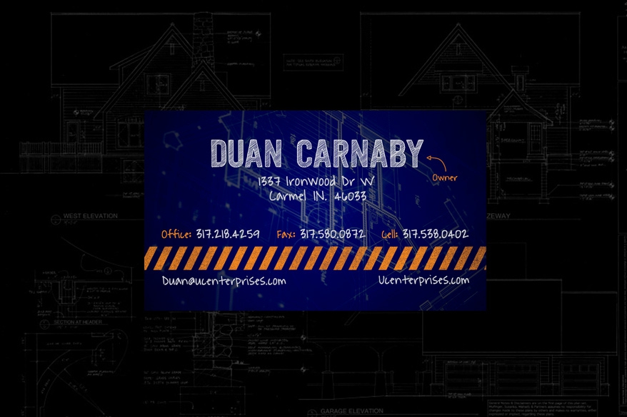 Under Construction Business Card